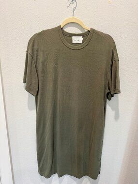 Hunter Green Oversized T-shirt Dress